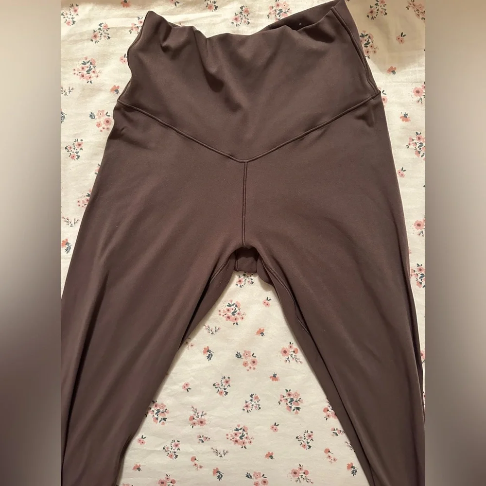 aerie Chocolate Brown High-Rise 7/8 Leggings - Picture 3 of 4